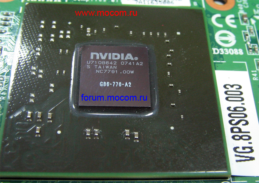  nVidia 8600M-GS 256mb, VG.8PS06.003, G86-770-A2   Acer Aspire 5920