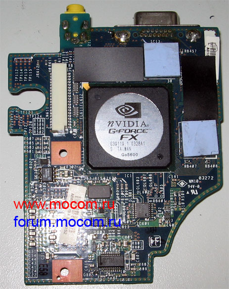  Sony VAIO PCG-GRT786M / PCG-8M9M:  nVIDIA GeFORCE FX Go5600; G39119.1 0328A1