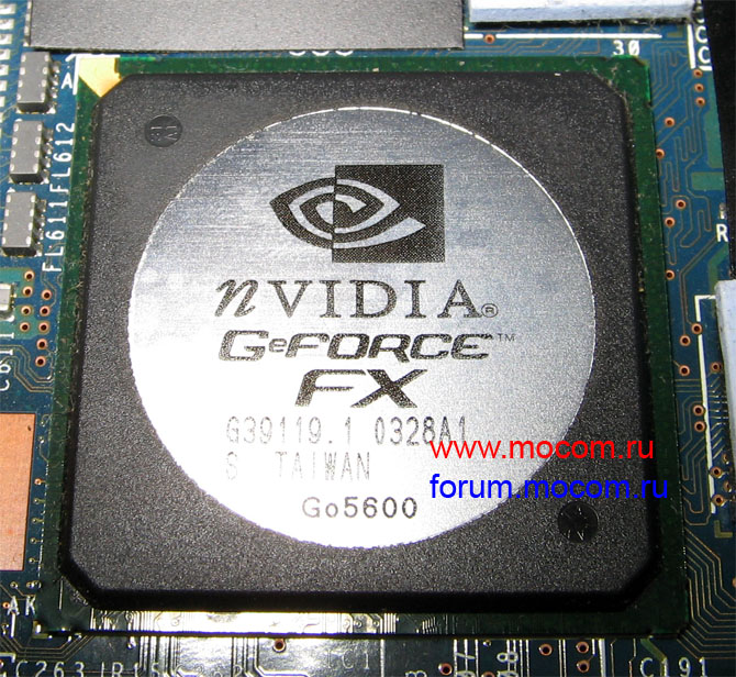  Sony VAIO PCG-GRT786M / PCG-8M9M:  nVIDIA GeFORCE FX Go5600; G39119.1 0328A1