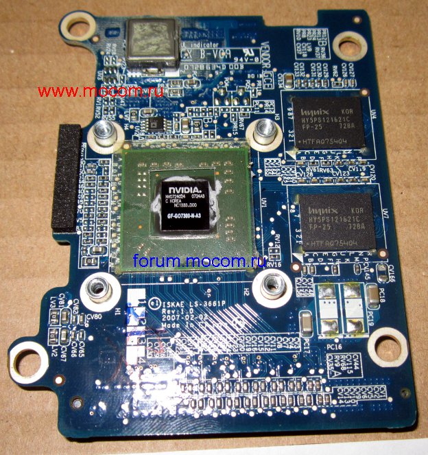  Toshiba Satellite A200-1HV:  LS-3661P GF 7300 256  DDR2