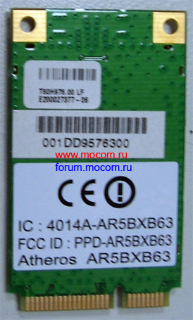 mini PCI Wi-Fi for Acer Aspire 5315: T60H976.00 LF, AR5BXB63