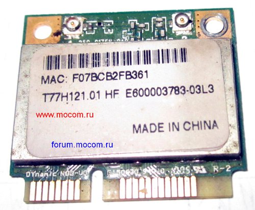  Acer Aspire 5745G: mini PCI Wi-Fi Atheros AR5B95, T77H121.01 HF