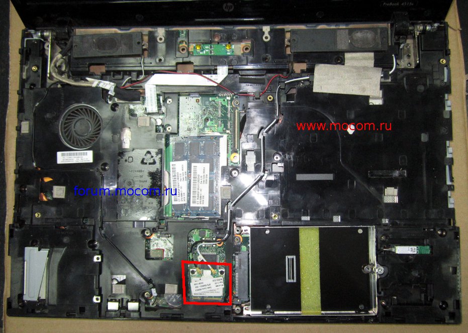  HP ProBook 4515s VC377ES: mini PCI Wi-Fi DCM94312HMGL, SPS:504593-004