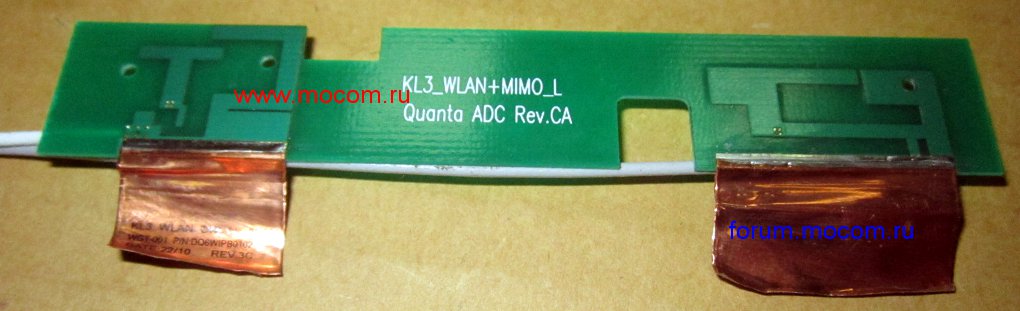  Lenovo IdeaPad Y560: mini PCI Wi-Fi ; KL3_WLAN+MIMO_L DQ6WIPB0102; KL3_WLAN_R DQ6WIPB0201