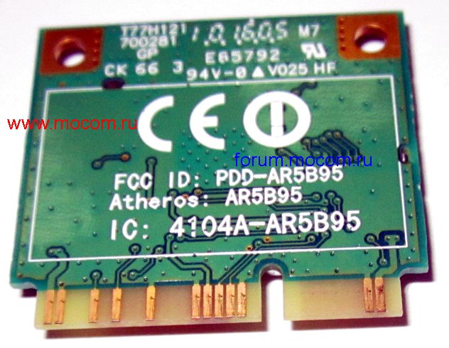  Packard Bell NAV50: mini PCI Wi-Fi AR5B95 T77H121.10 HF
