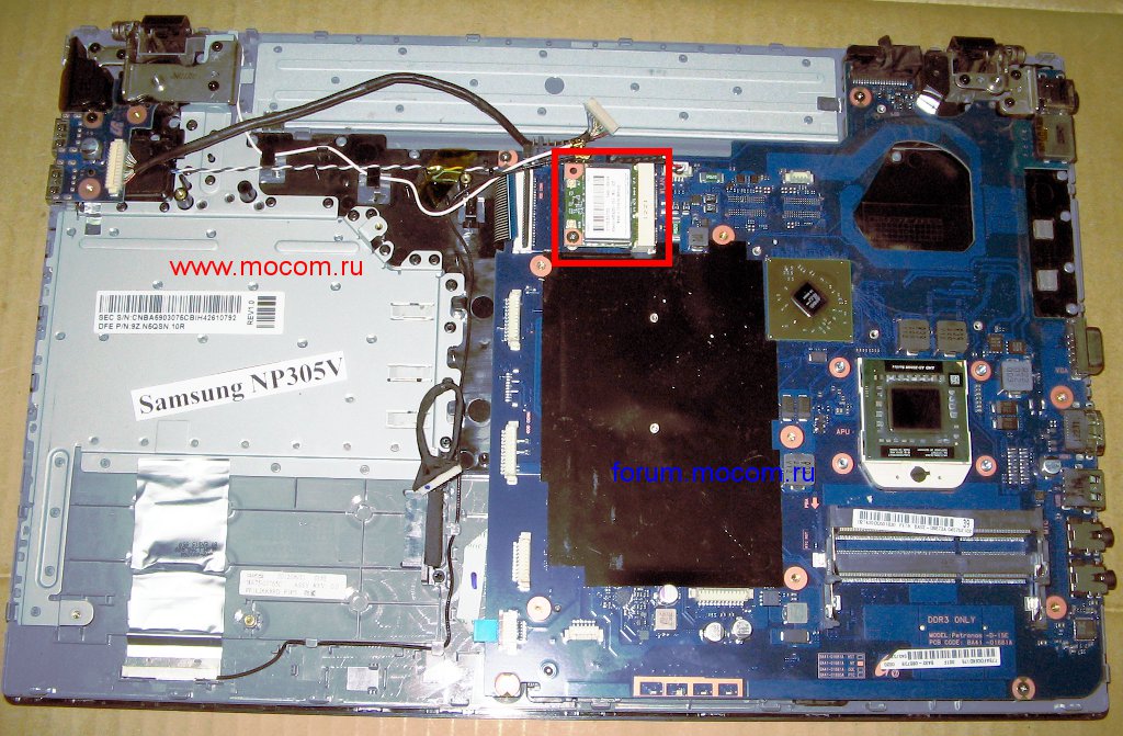  Samsung 305V NP305V5A: mini PCI Wi-Fi Atheros AR5B225; BA92-08418A BA68-06491A