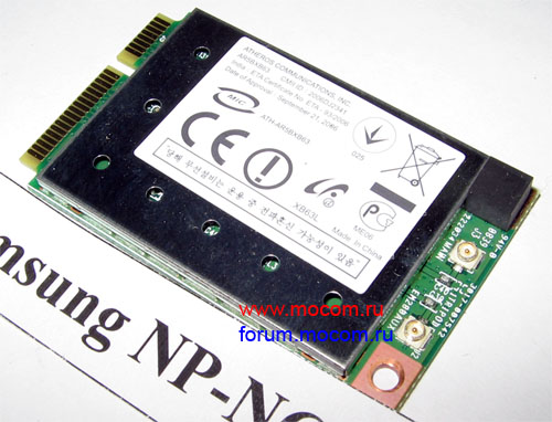 Samsung NP-NC10: mini PCI Wi-Fi ATH-AR5BXB63