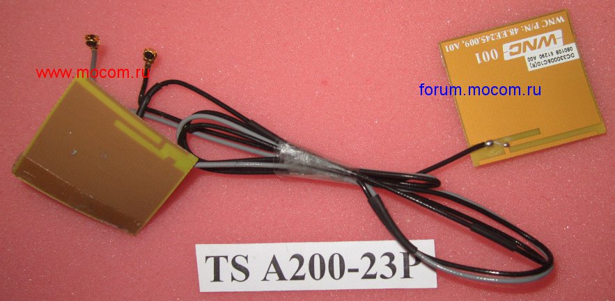  Toshiba Satellite A200-23P: mini PCI Wi-Fi ; DC33000BC10(R), 48.EE245.009, A01, 48.EE245.010, A01