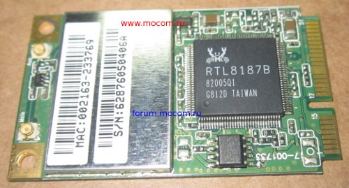  Toshiba Satellite L300-14X: mini PCI Wi-Fi RTL8187B; 6042B0087502, V000121760