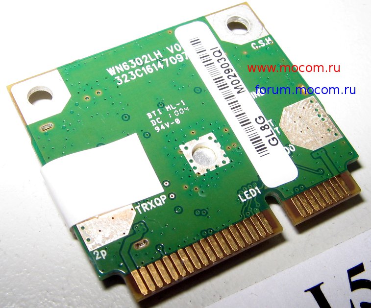  Toshiba Satellite L500-1WR: mini PCI Wi-Fi Toshiba PA3726U-1MPC