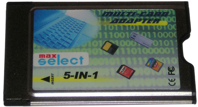 PCMCIA Multi-Card Adapter 5-in-1